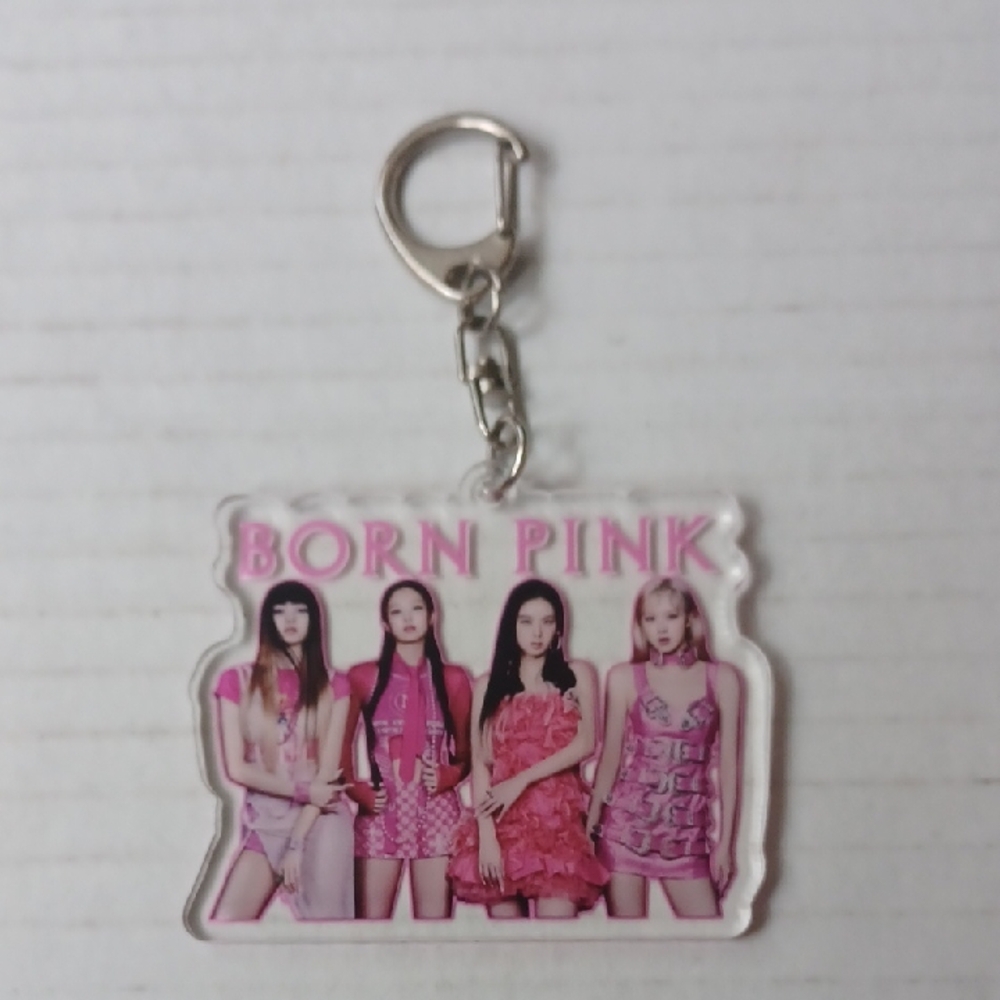 4/$40 "Born Pink" Blackpink South Korean Girl Group Keychain